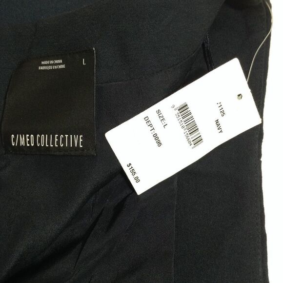 C/MEO Collective Navy Blue Robertson Mini Skirt New Size Large - Picture 5 of 7